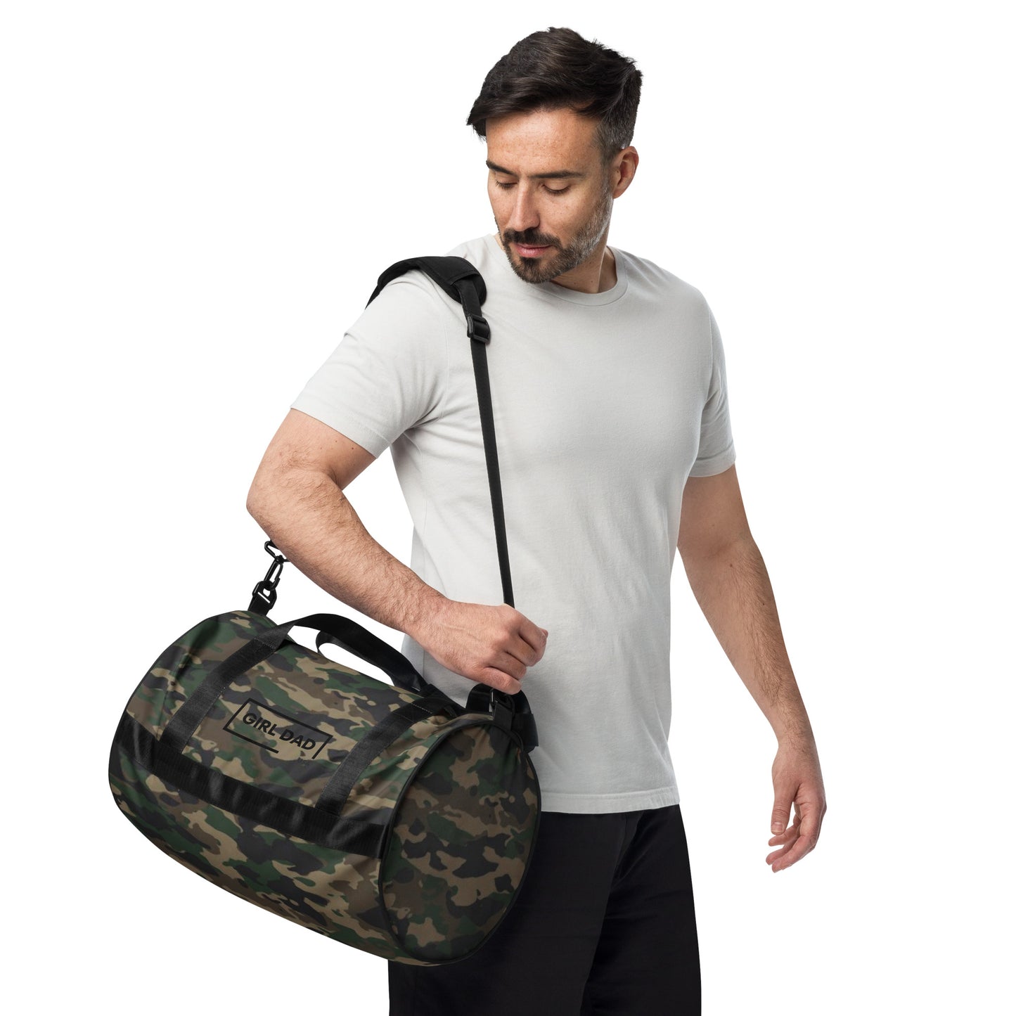 Girl Dad USA - Camo Print Gym Bag - Girl Dad USA