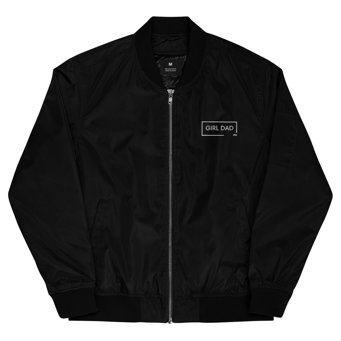 Girl Dad USA - Premium Recycled Bomber Jacket - Girl Dad USA