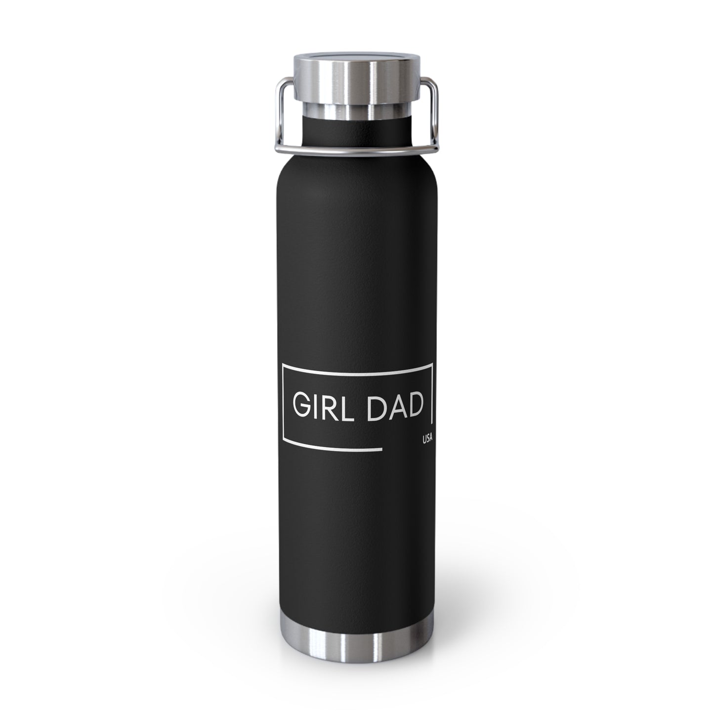 Girl Dad USA -  Dark Copper Vacuum Insulated Bottle, 22oz