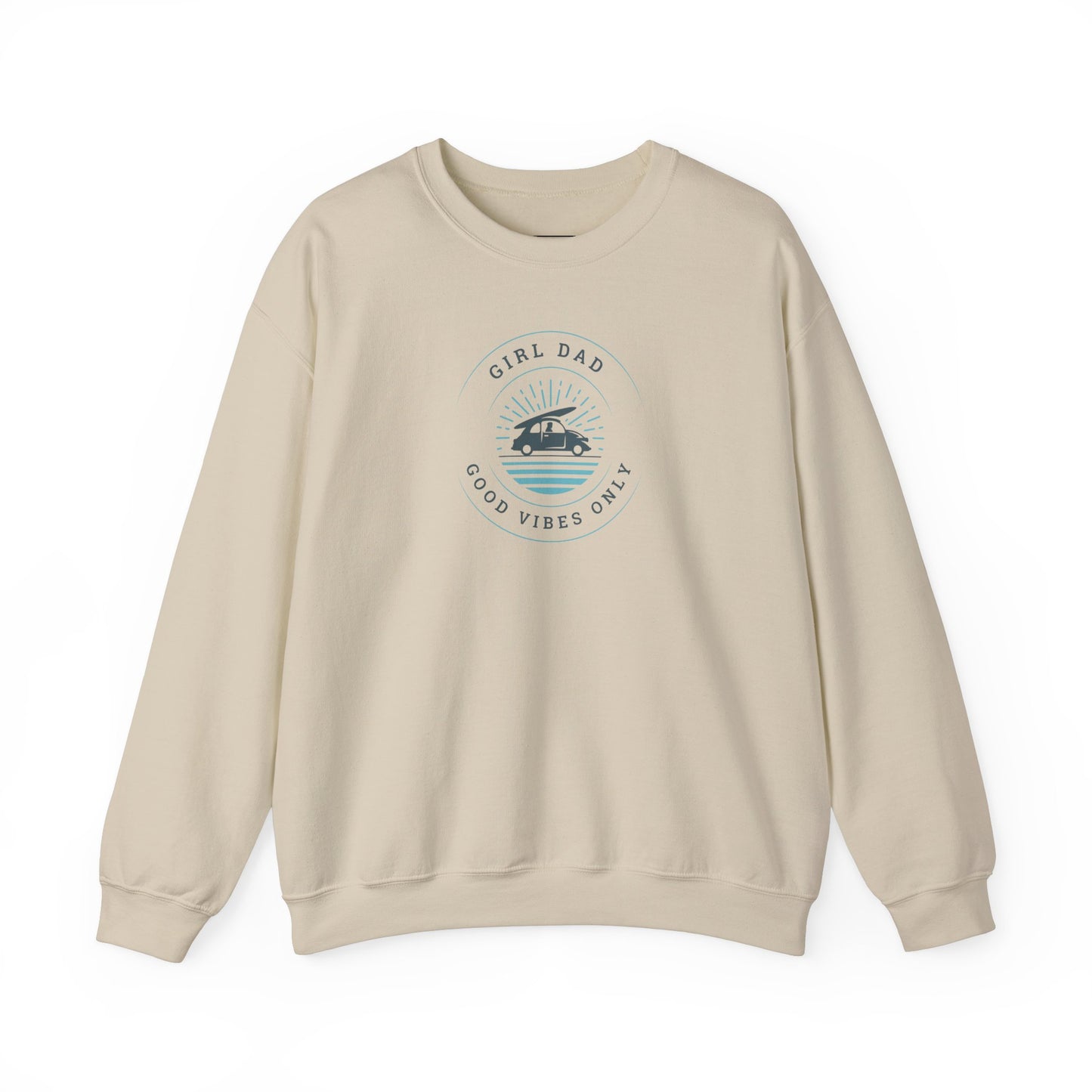 Girl Dad USA - Good Vibes Crewneck Sweatshirt