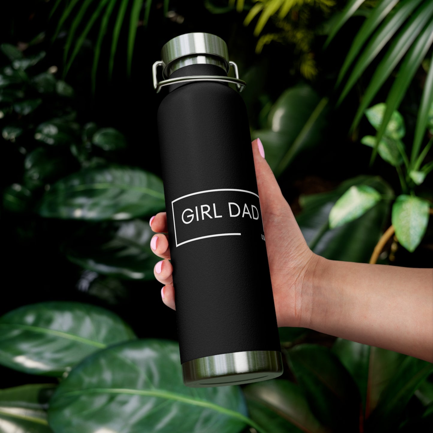 Girl Dad USA -  Dark Copper Vacuum Insulated Bottle, 22oz