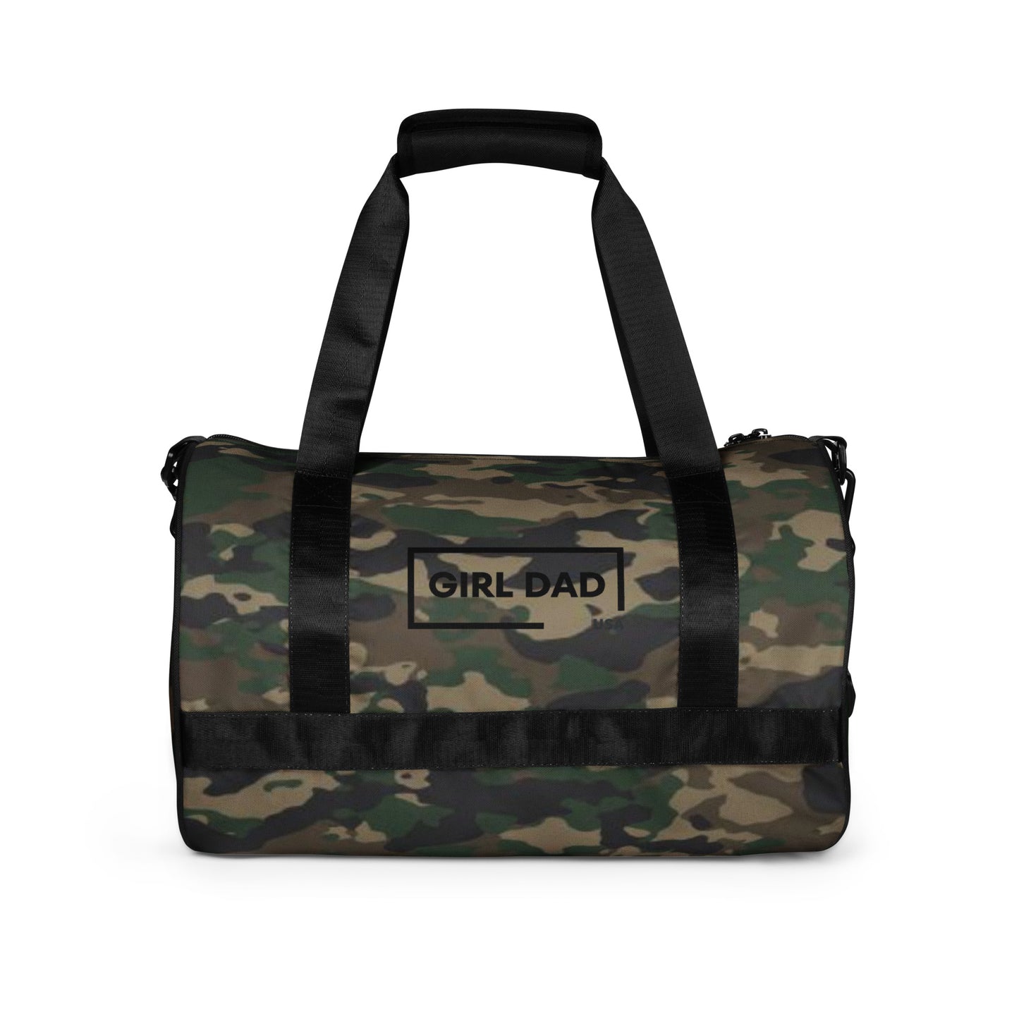 Girl Dad USA - Camo Print Gym Bag