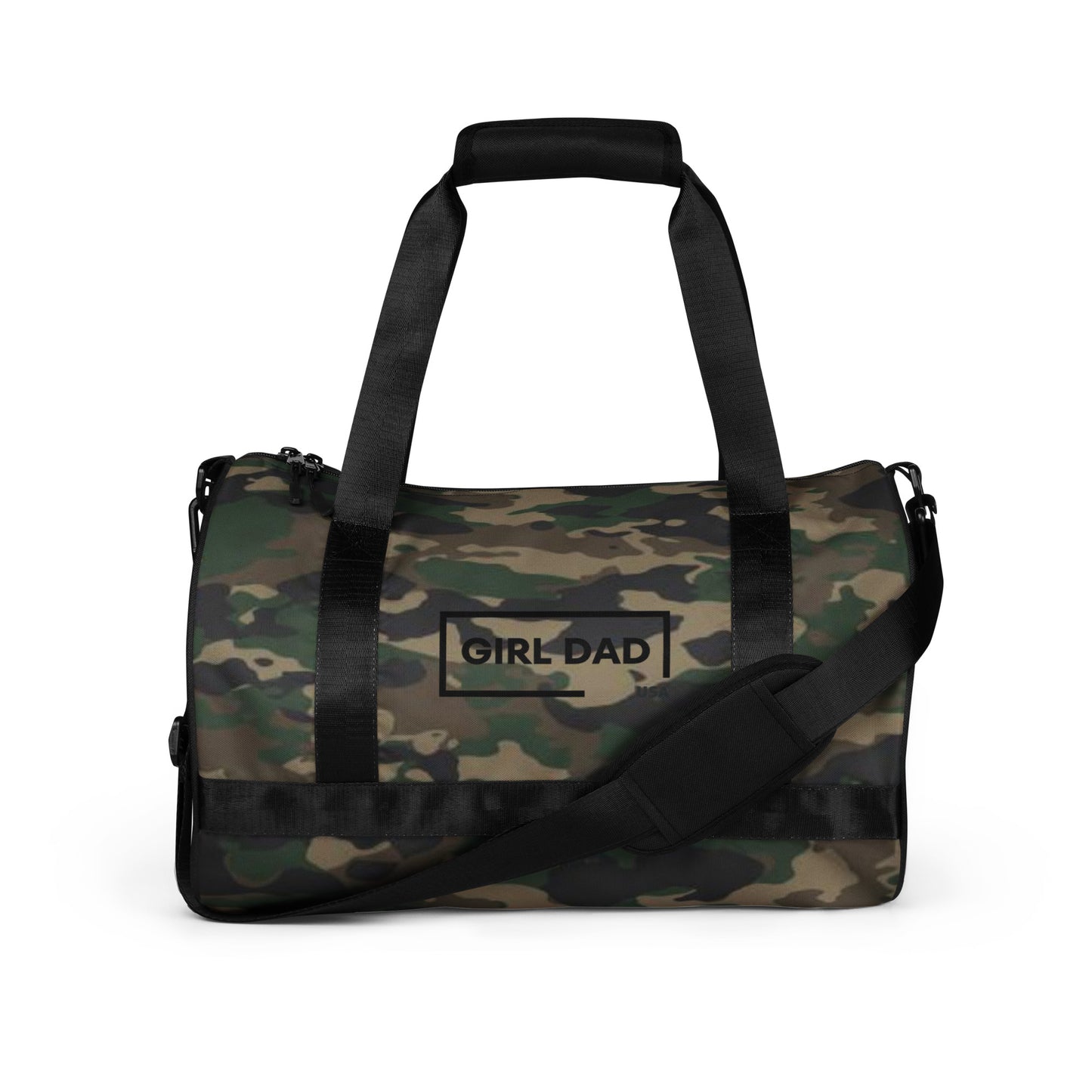 Girl Dad USA - Camo Print Gym Bag