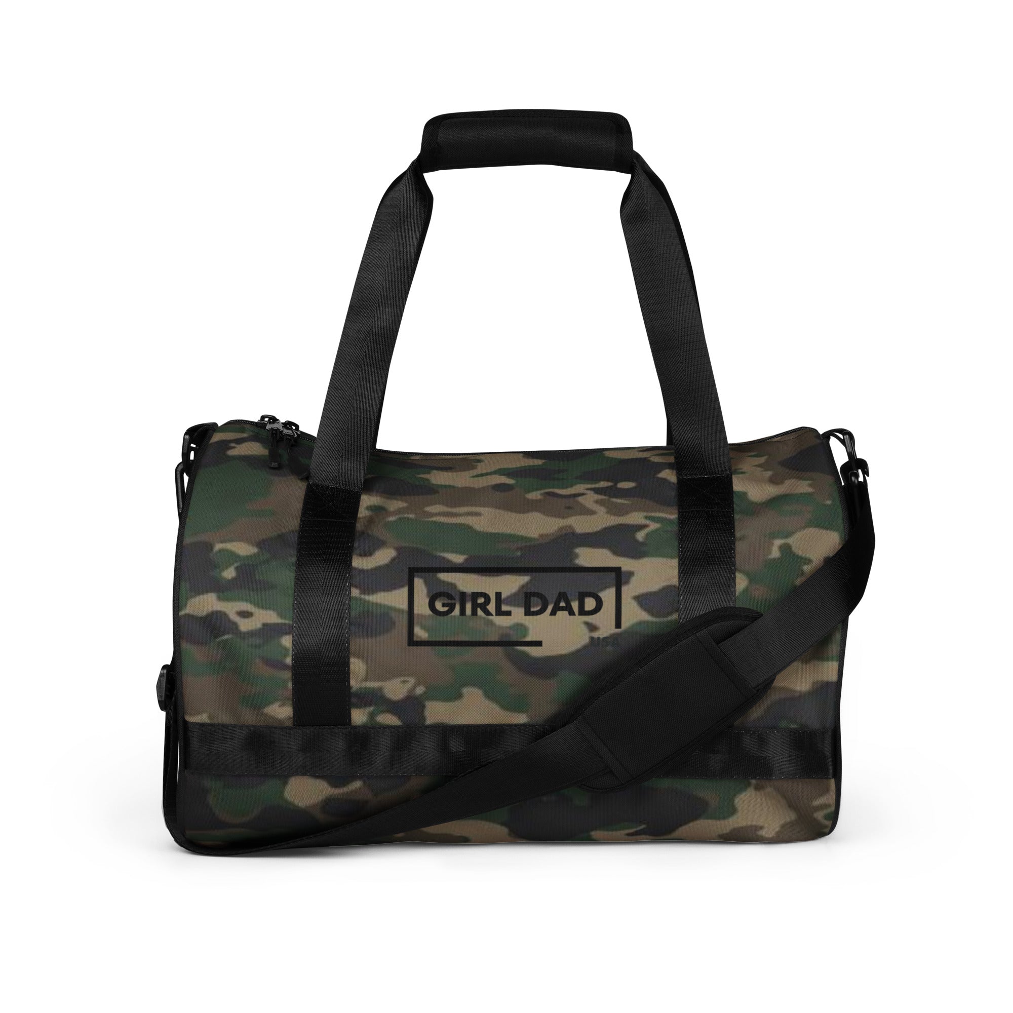 Girl Dad USA - Camo Print Gym Bag - Girl Dad USA