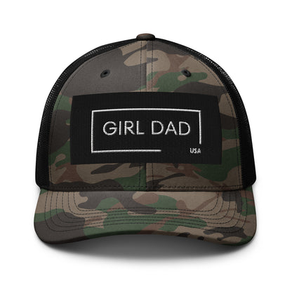 Girl Dad USA - Camouflage Trucker Hat - Girl Dad USA