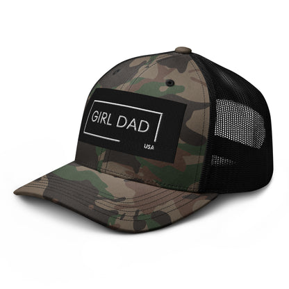 Girl Dad USA - Camouflage Trucker Hat - Girl Dad USA