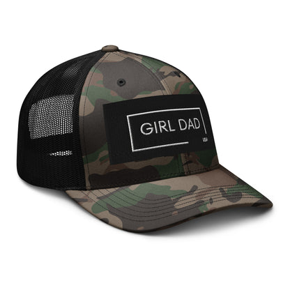 Girl Dad USA - Camouflage Trucker Hat - Girl Dad USA