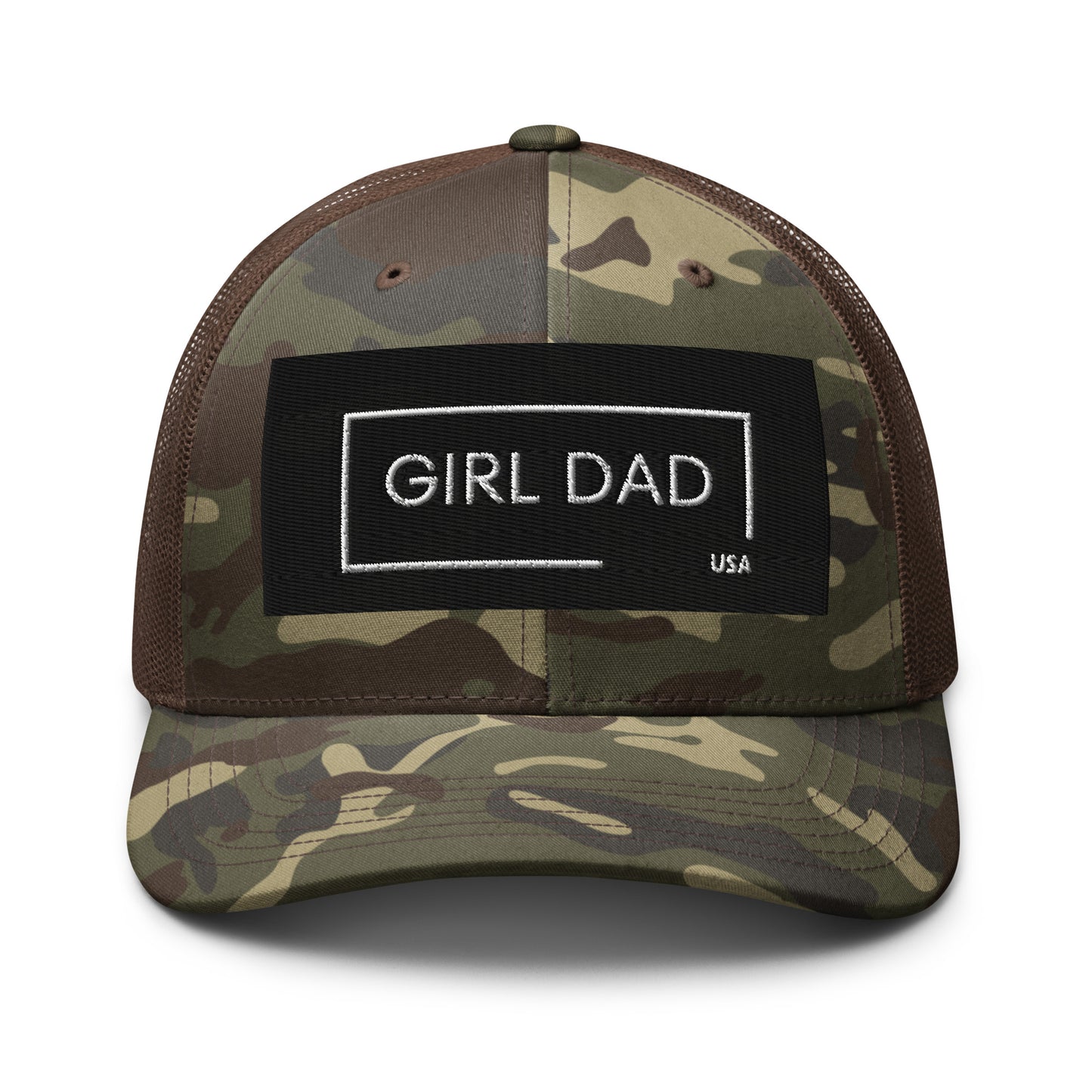 Girl Dad USA - Camouflage Trucker Hat