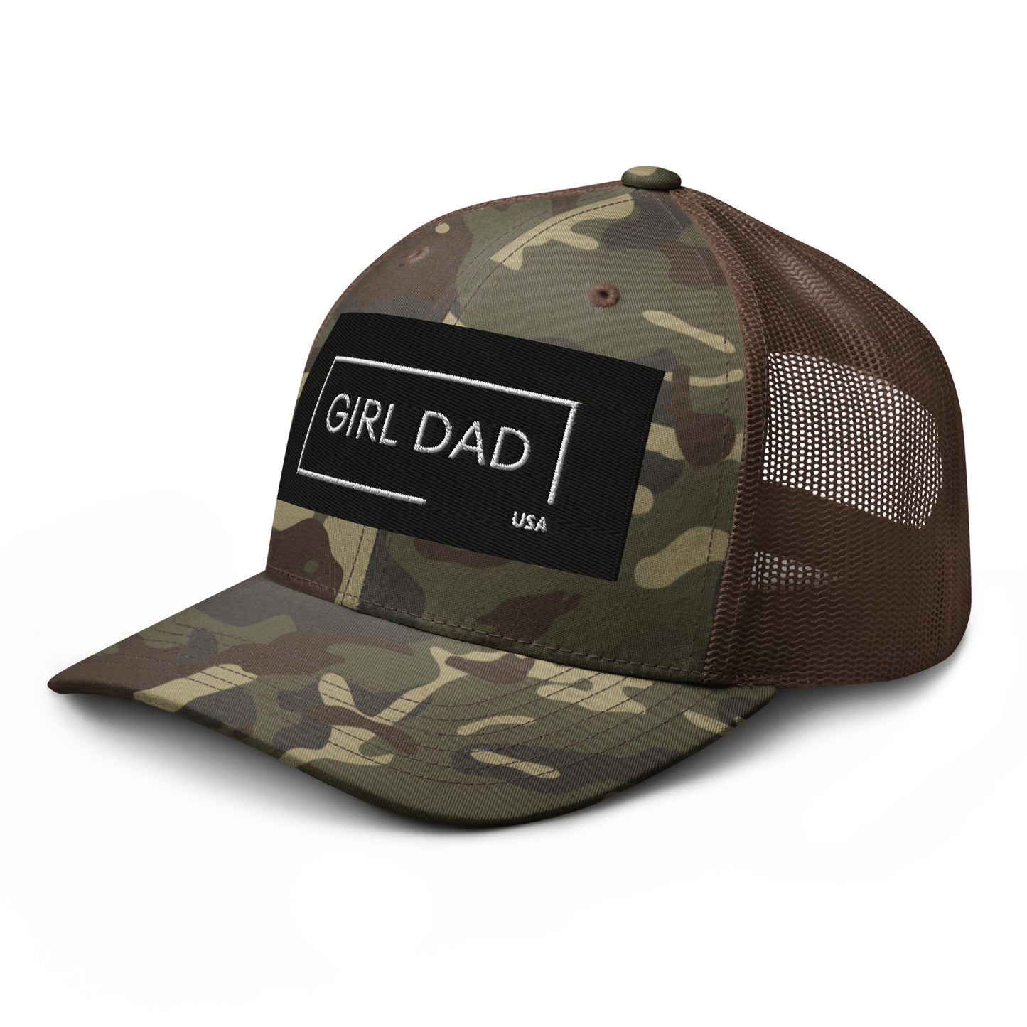 Girl Dad USA - Camouflage Trucker Hat