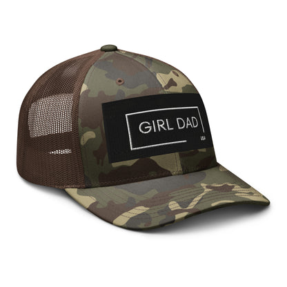 Girl Dad USA - Camouflage Trucker Hat - Girl Dad USA