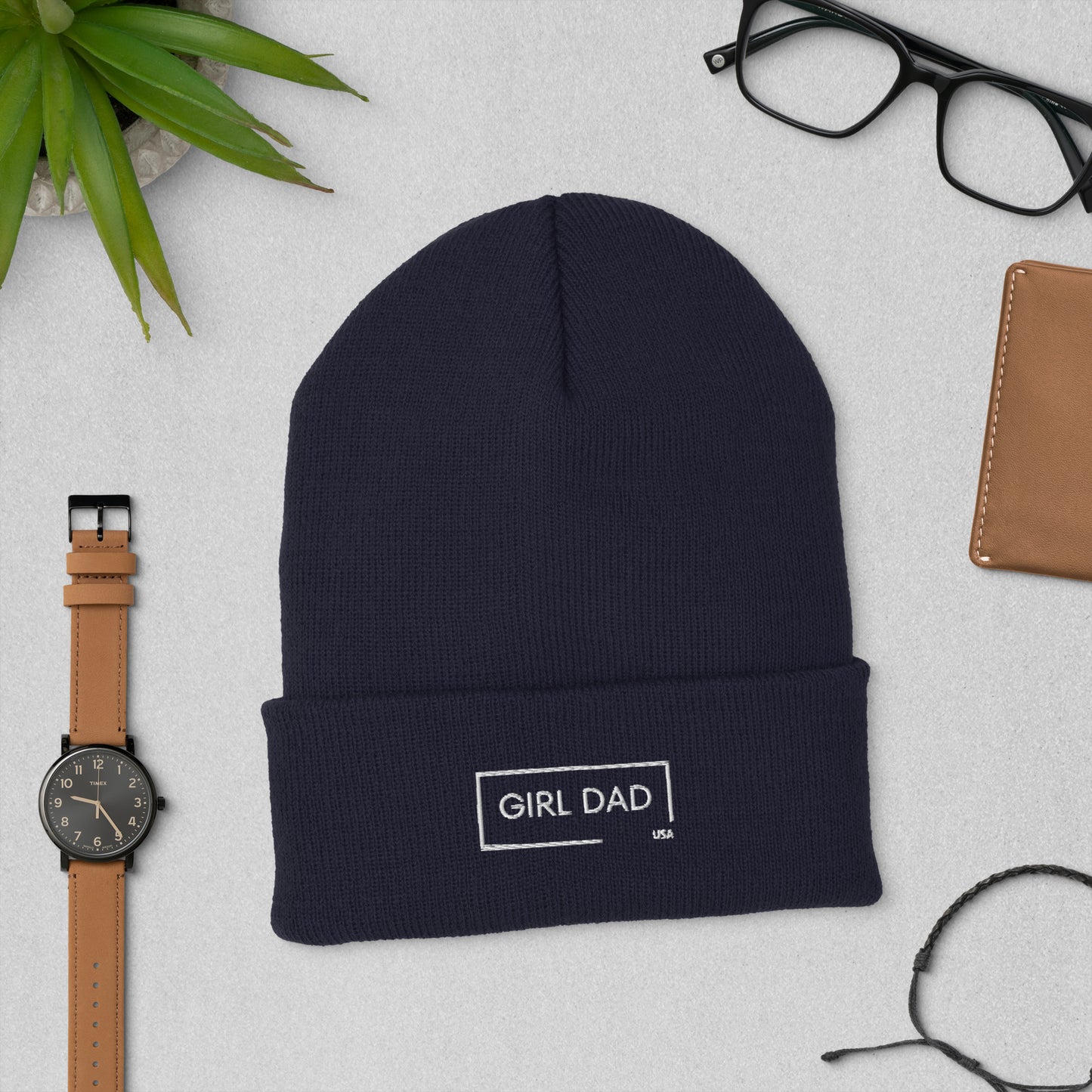 Girl Dad USA - Men’s Cuffed Beanie