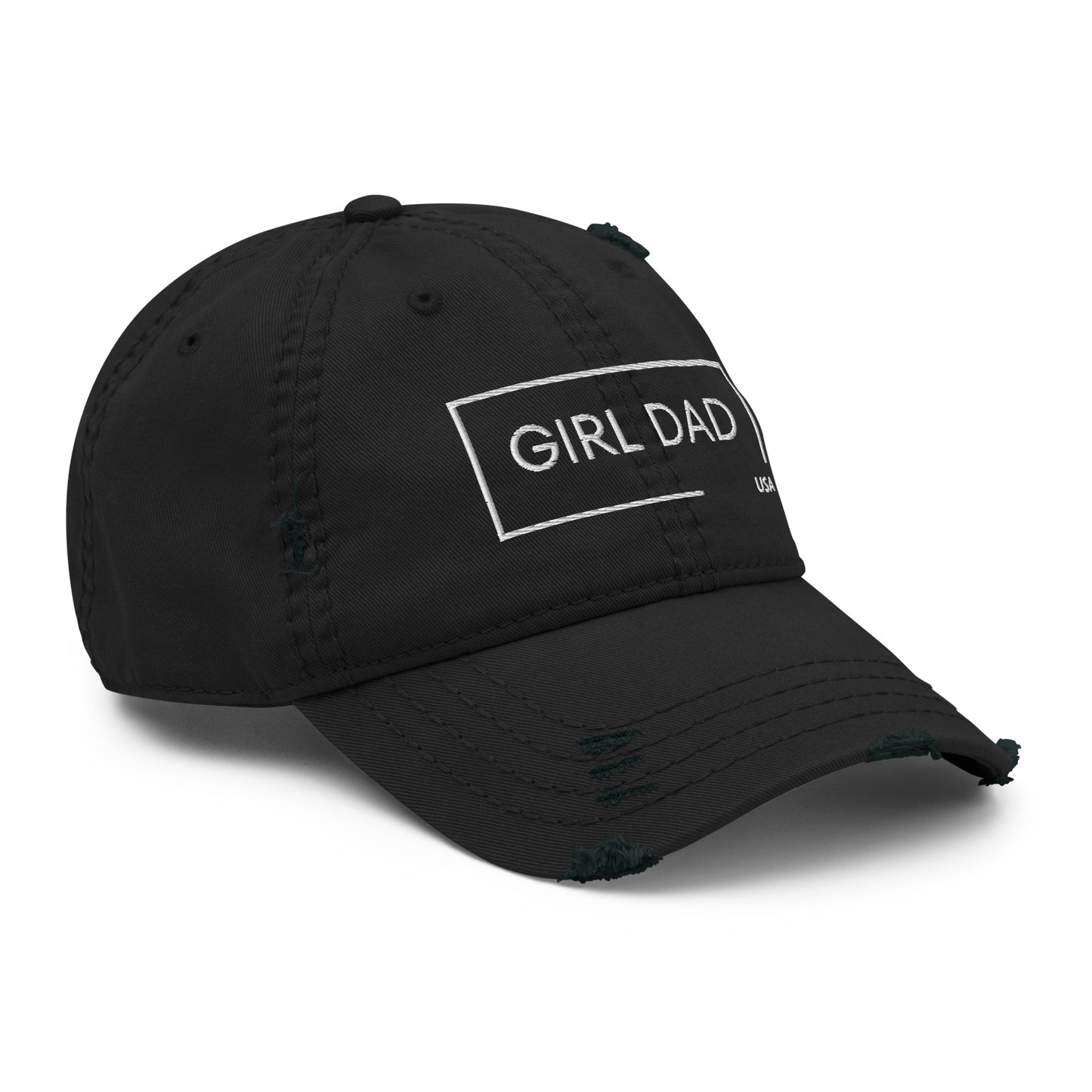 Girl Dad USA - Distressed Dad Hat