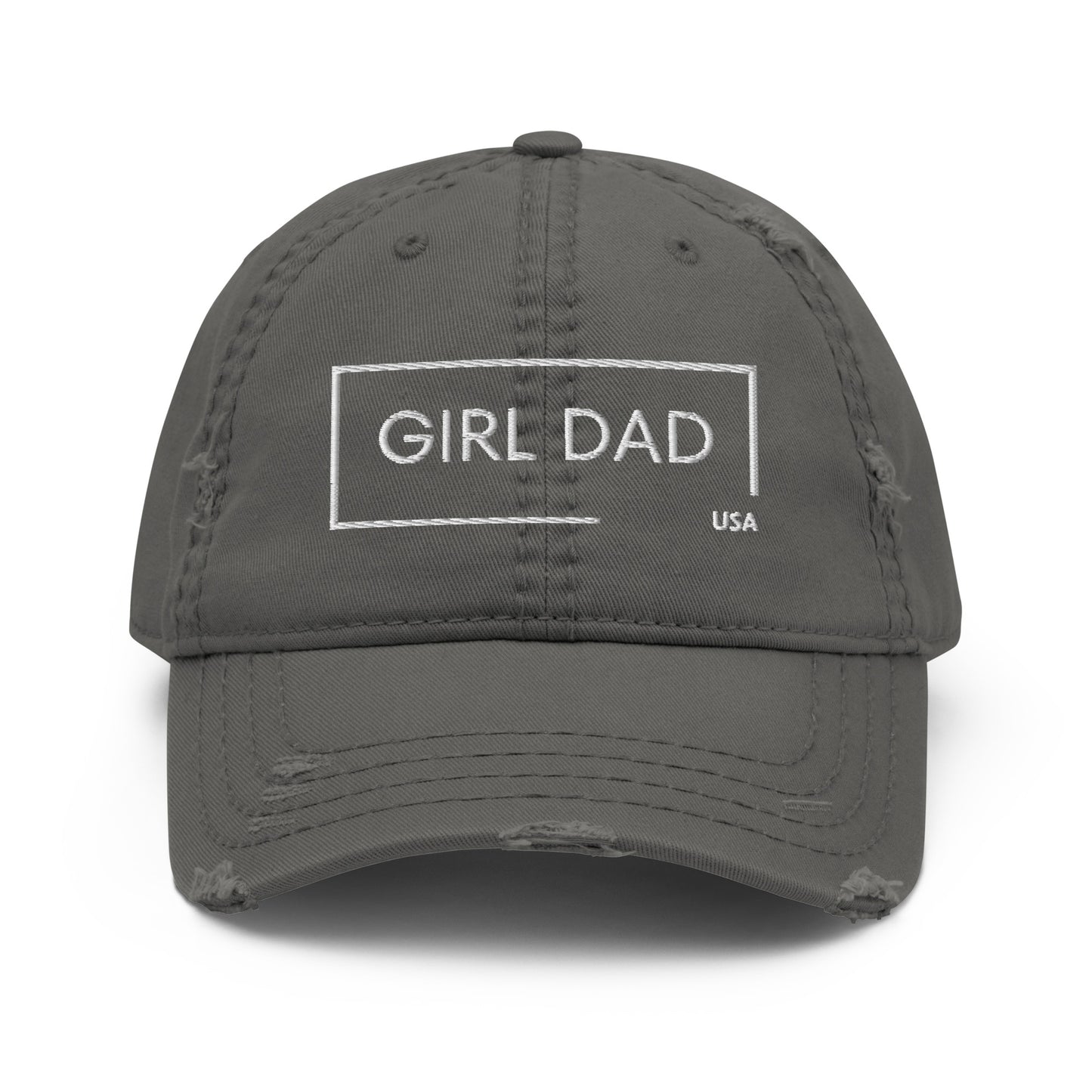 Girl Dad USA - Distressed Dad Hat