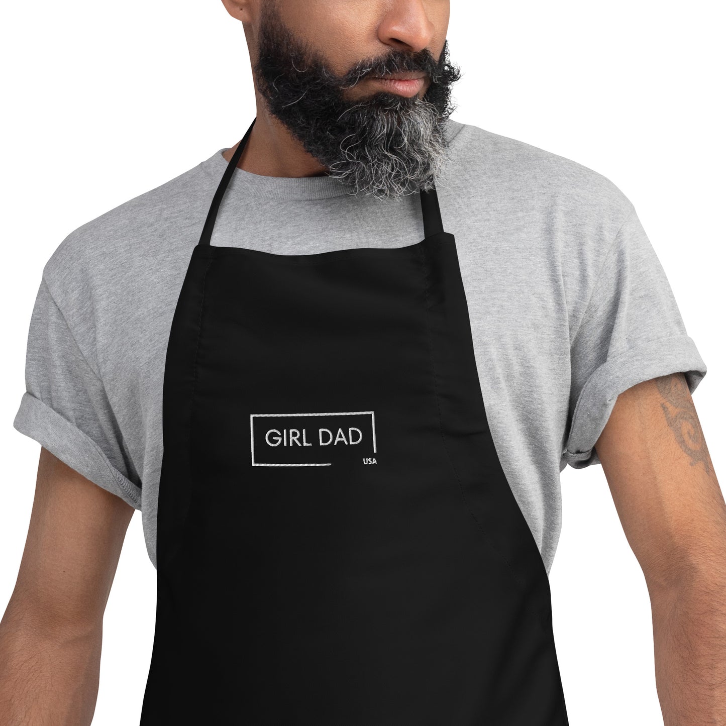 Girl Dad USA - Embroidered Chef's Apron