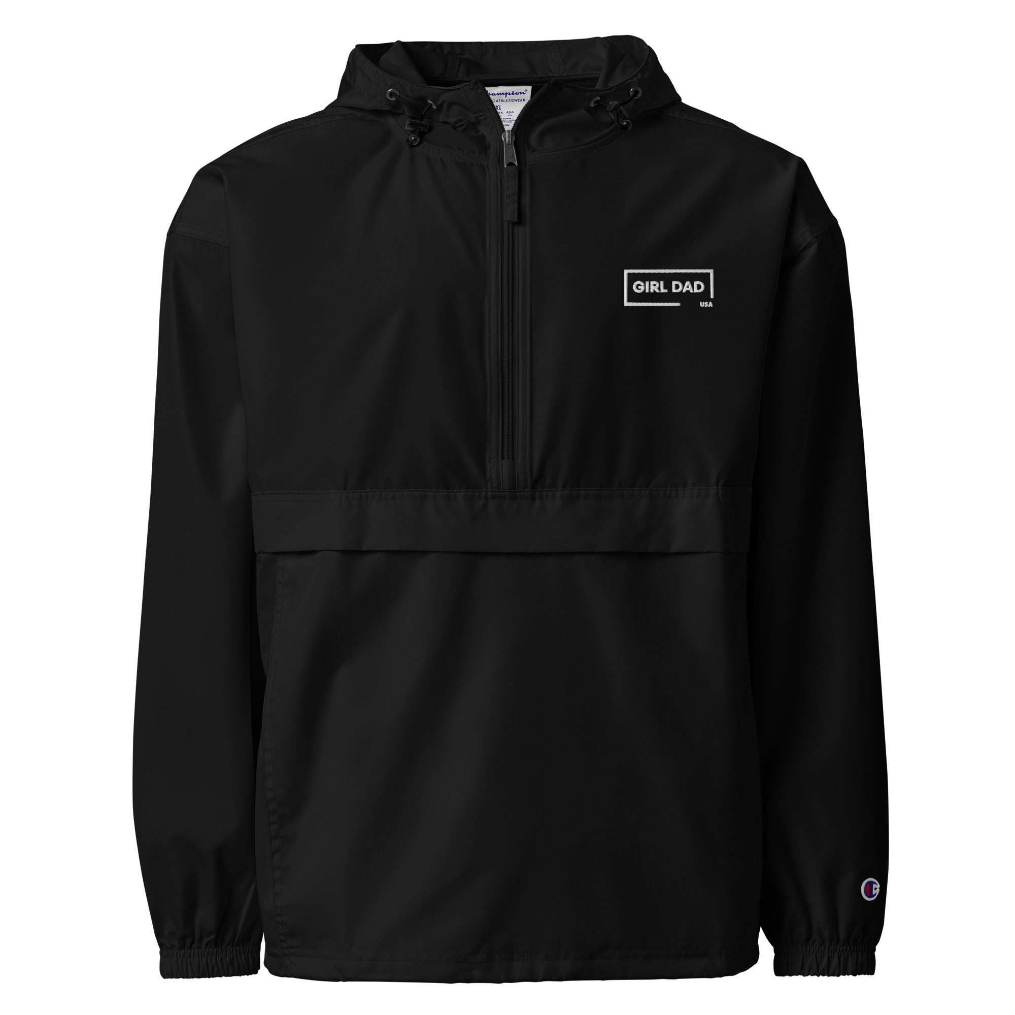 Girl Dad USA - Embroidered Champion Packable Jacket - Girl Dad USA