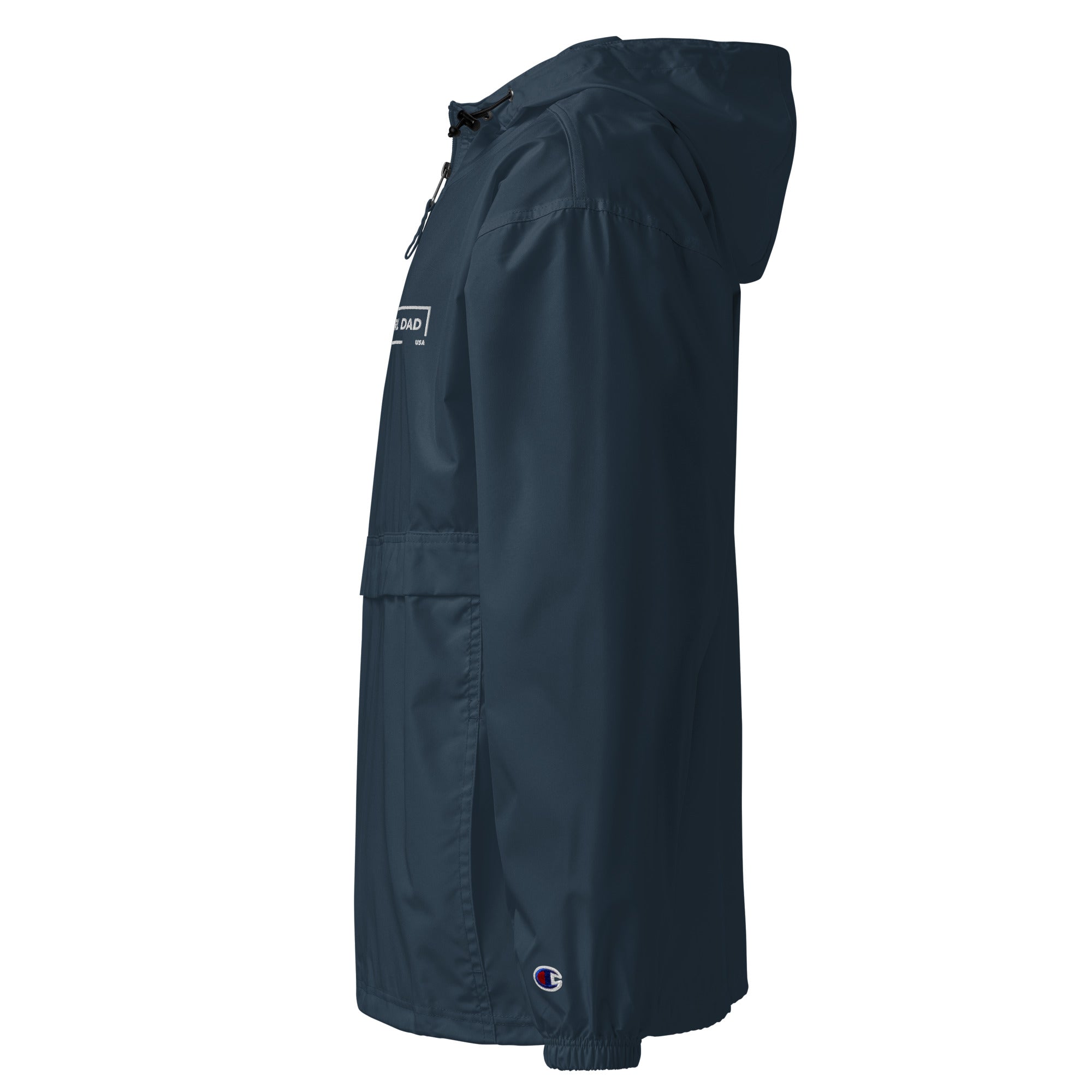 Girl Dad USA - Embroidered Champion Packable Jacket - Girl Dad USA