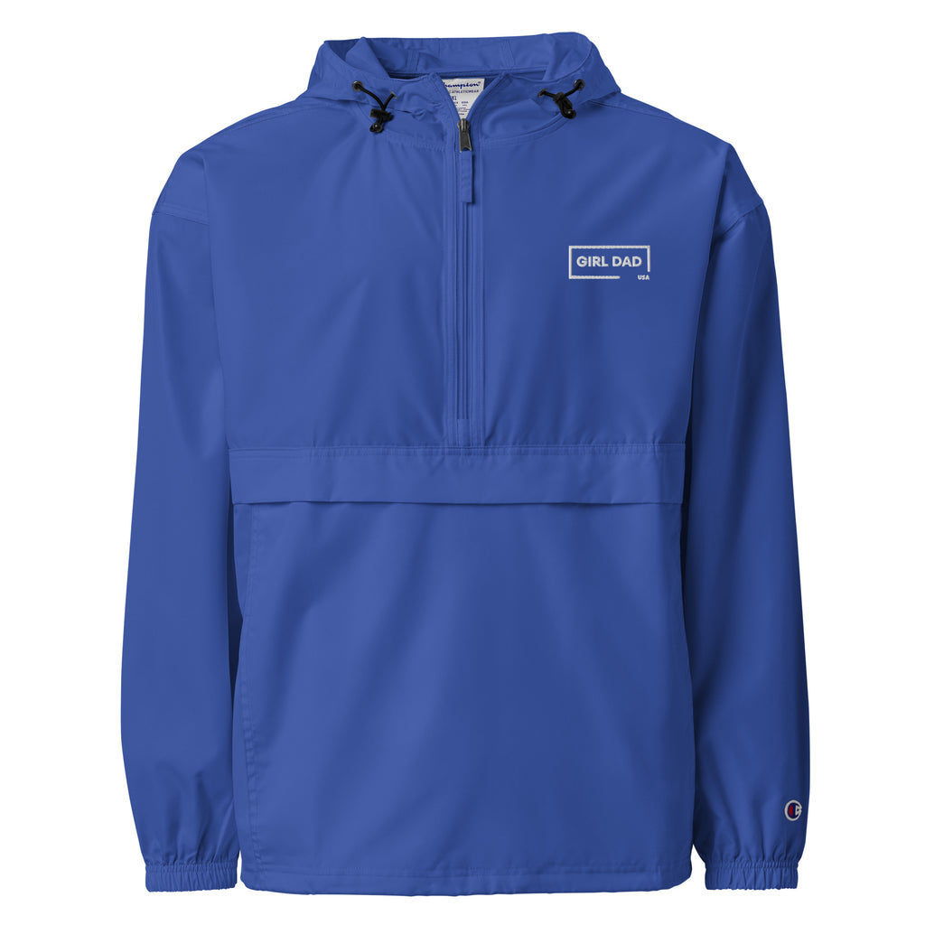 Girl Dad USA - Embroidered Champion Packable Jacket - Girl Dad USA