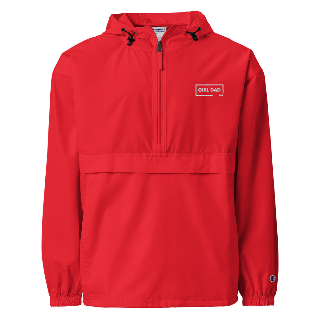 Girl Dad USA - Embroidered Champion Packable Jacket - Girl Dad USA