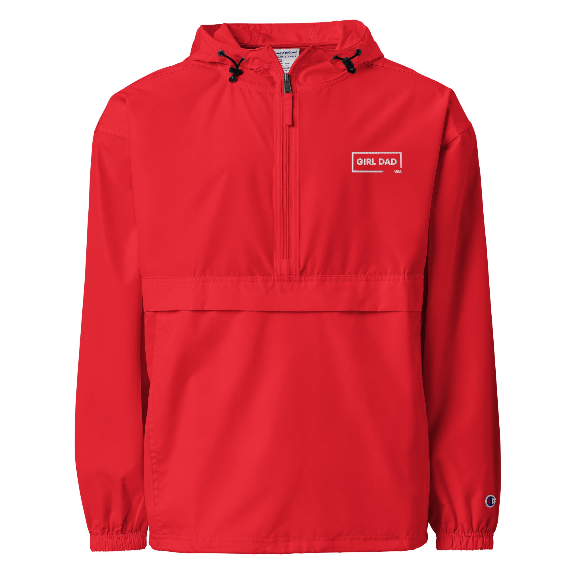Girl Dad USA - Embroidered Champion Packable Jacket - Girl Dad USA