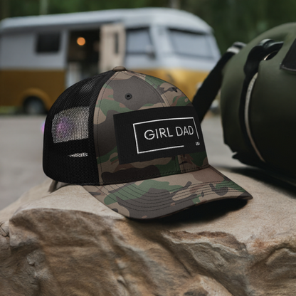 Girl Dad USA - Camouflage Trucker Hat - Girl Dad USA