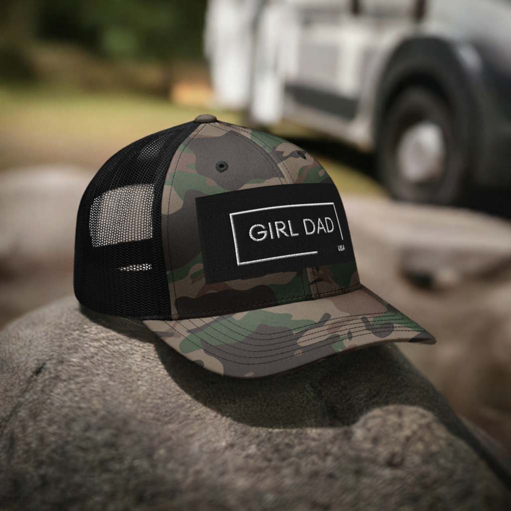 Girl Dad USA - Camouflage Trucker Hat