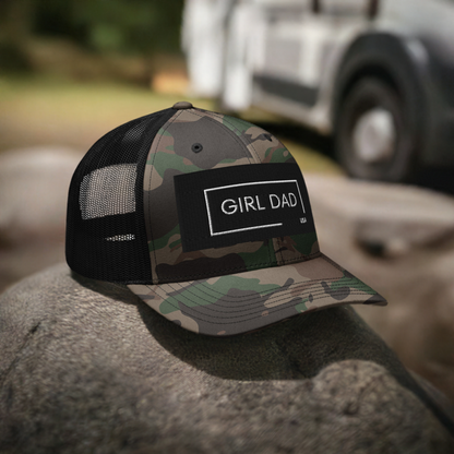 Girl Dad USA - Camouflage Trucker Hat - Girl Dad USA