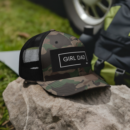 Girl Dad USA - Camouflage Trucker Hat - Girl Dad USA