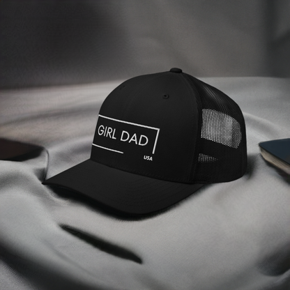 Girl Dad USA - Genuine Trucker Hat - Girl Dad USA