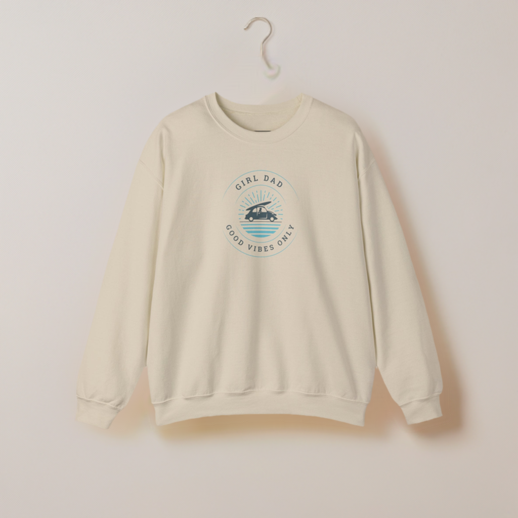 Girl Dad USA - Good Vibes Crewneck Sweatshirt