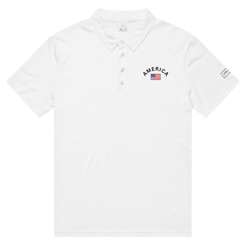 Girl Dad USA - Men’s Slim Fit Polo - Girl Dad USA