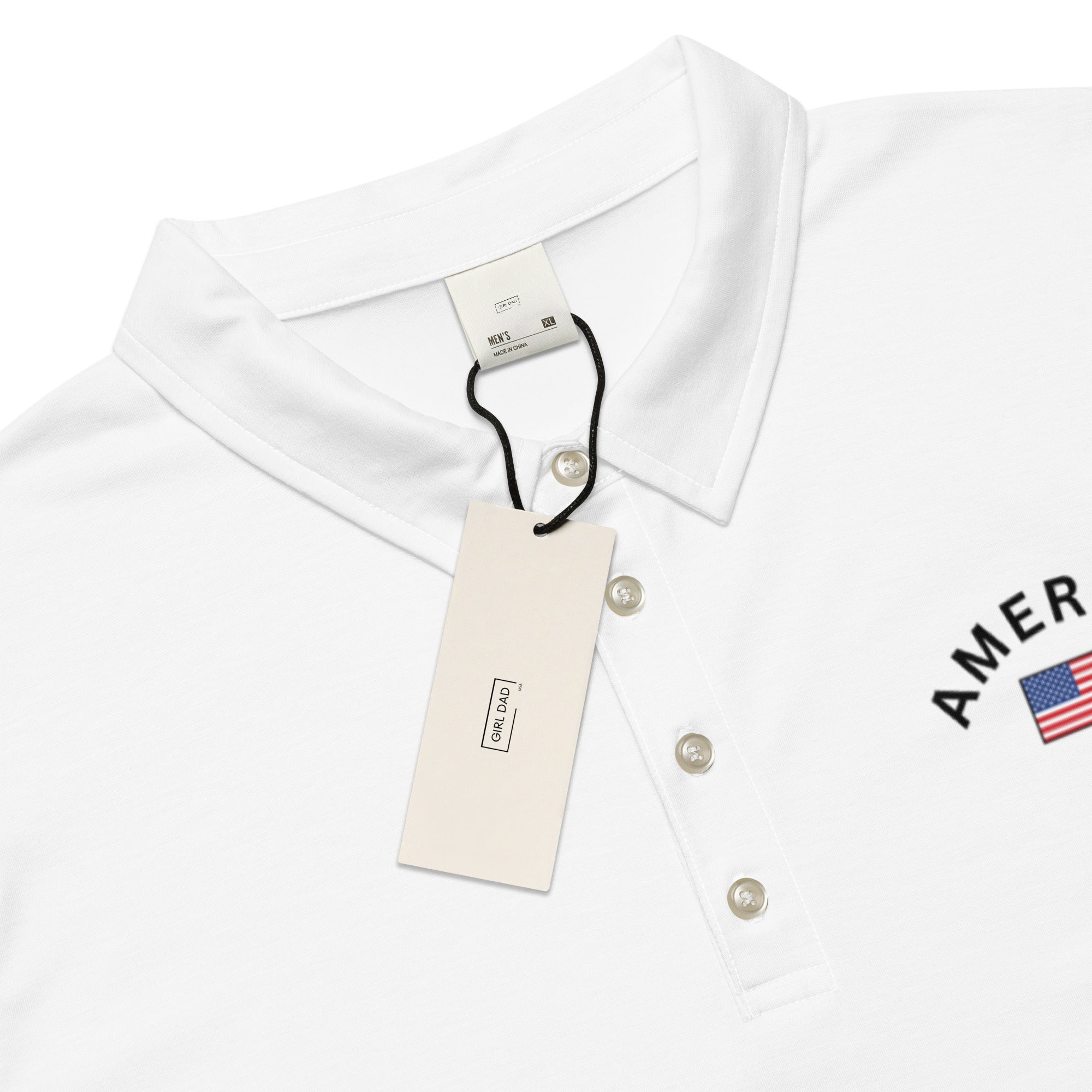 Girl Dad USA - Men’s Slim Fit Polo - Girl Dad USA