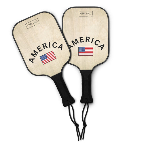Girl Dad USA - America Pickleball Paddle Set - Girl Dad USA
