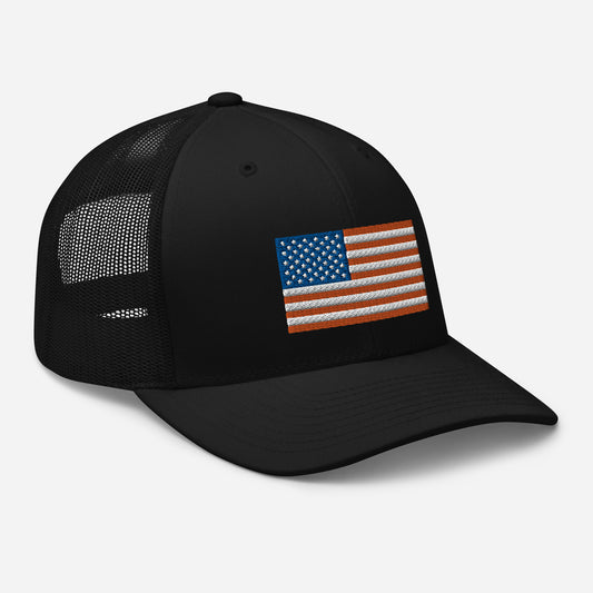 Girl Dad USA - American Flag Trucker Hat
