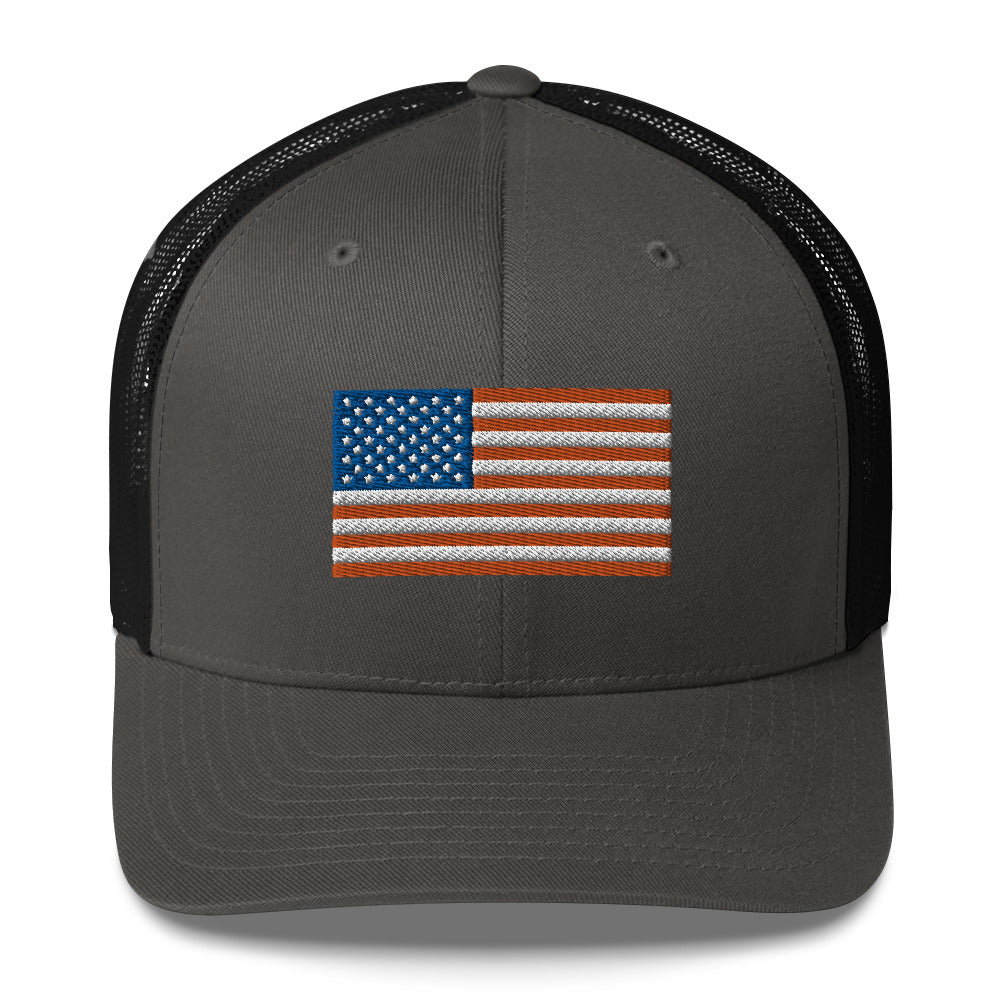 Girl Dad USA - American Flag Trucker Hat