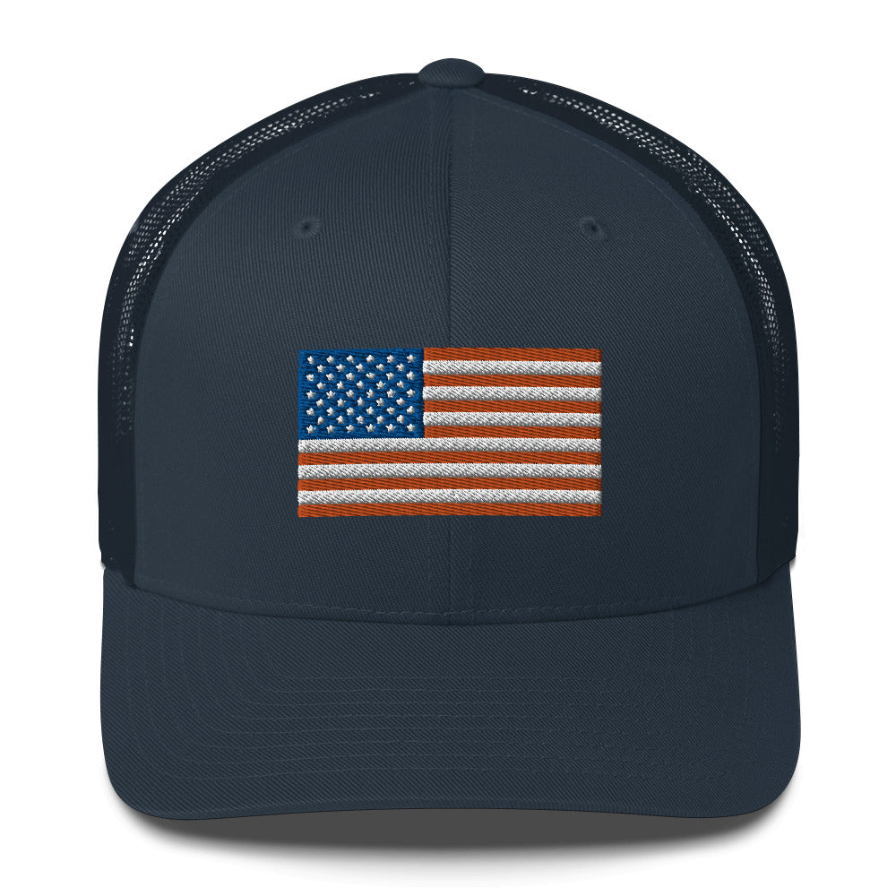 Girl Dad USA - American Flag Trucker Hat