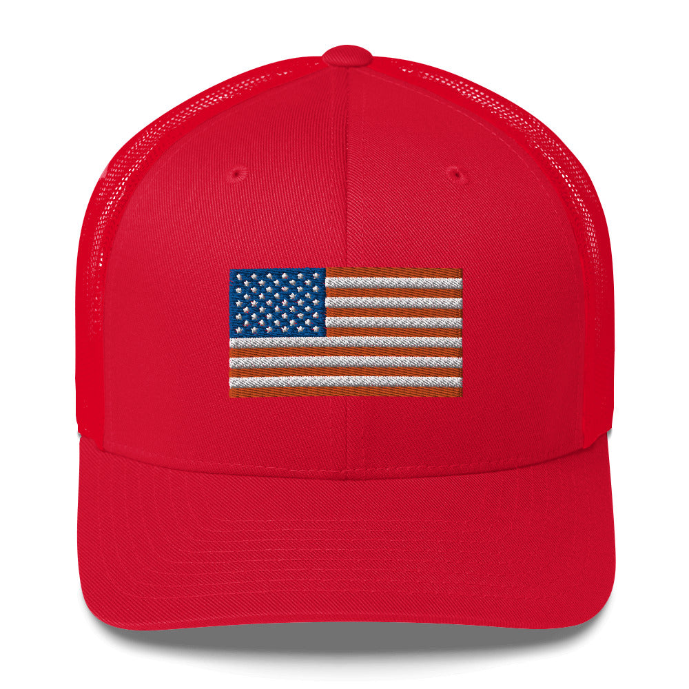 Girl Dad USA - American Flag Trucker Hat