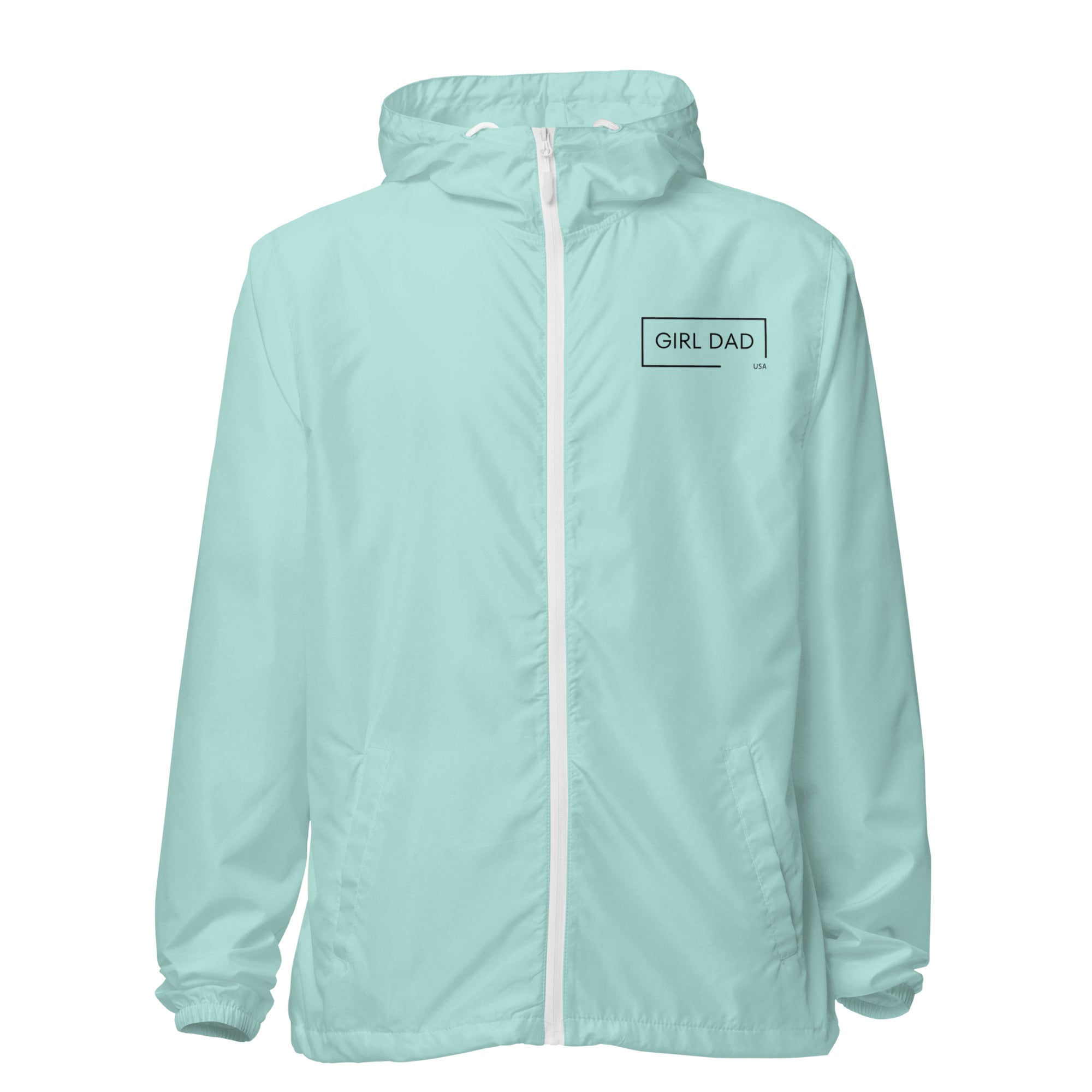 Girl Dad USA - Lightweight Zip Up Windbreaker - Girl Dad USA
