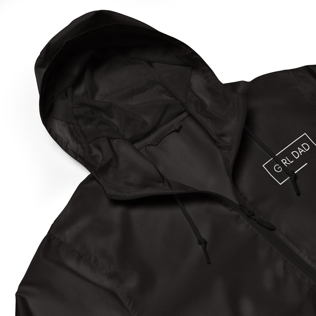 Girl Dad USA - Lightweight Dark Zip Up Windbreaker - Girl Dad USA