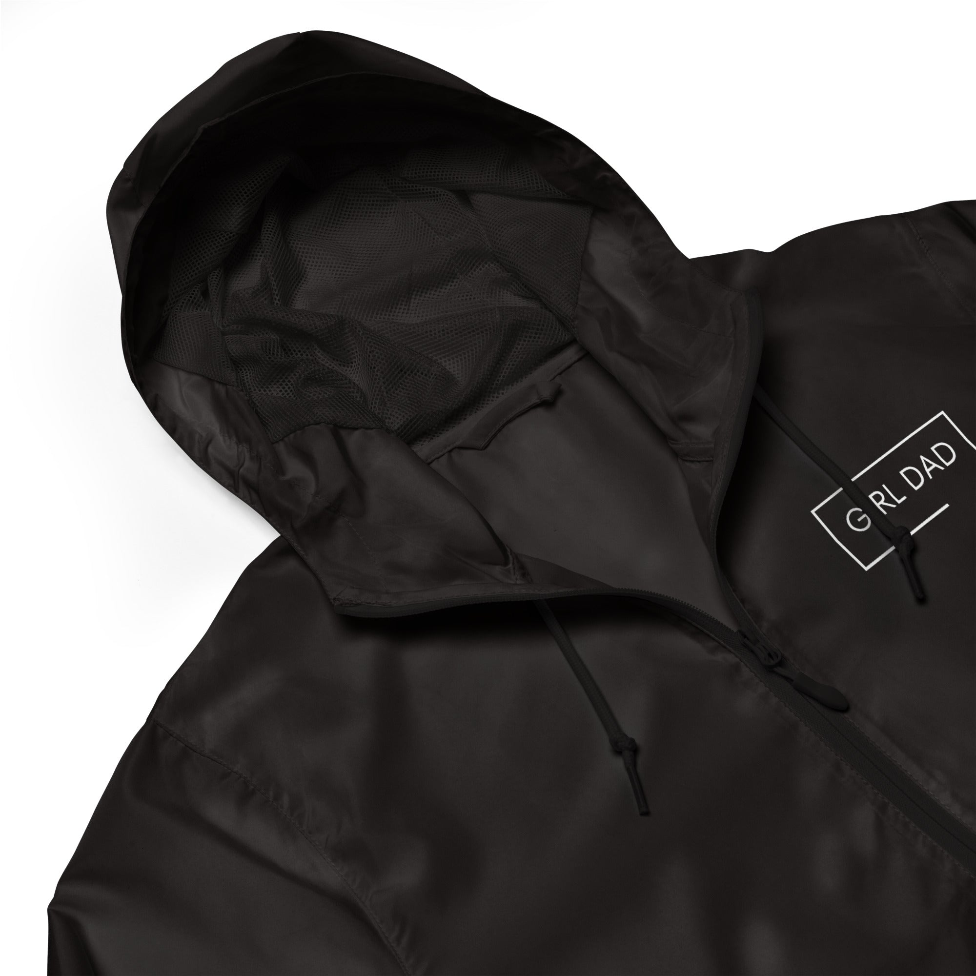 Girl Dad USA - Lightweight Dark Zip Up Windbreaker - Girl Dad USA