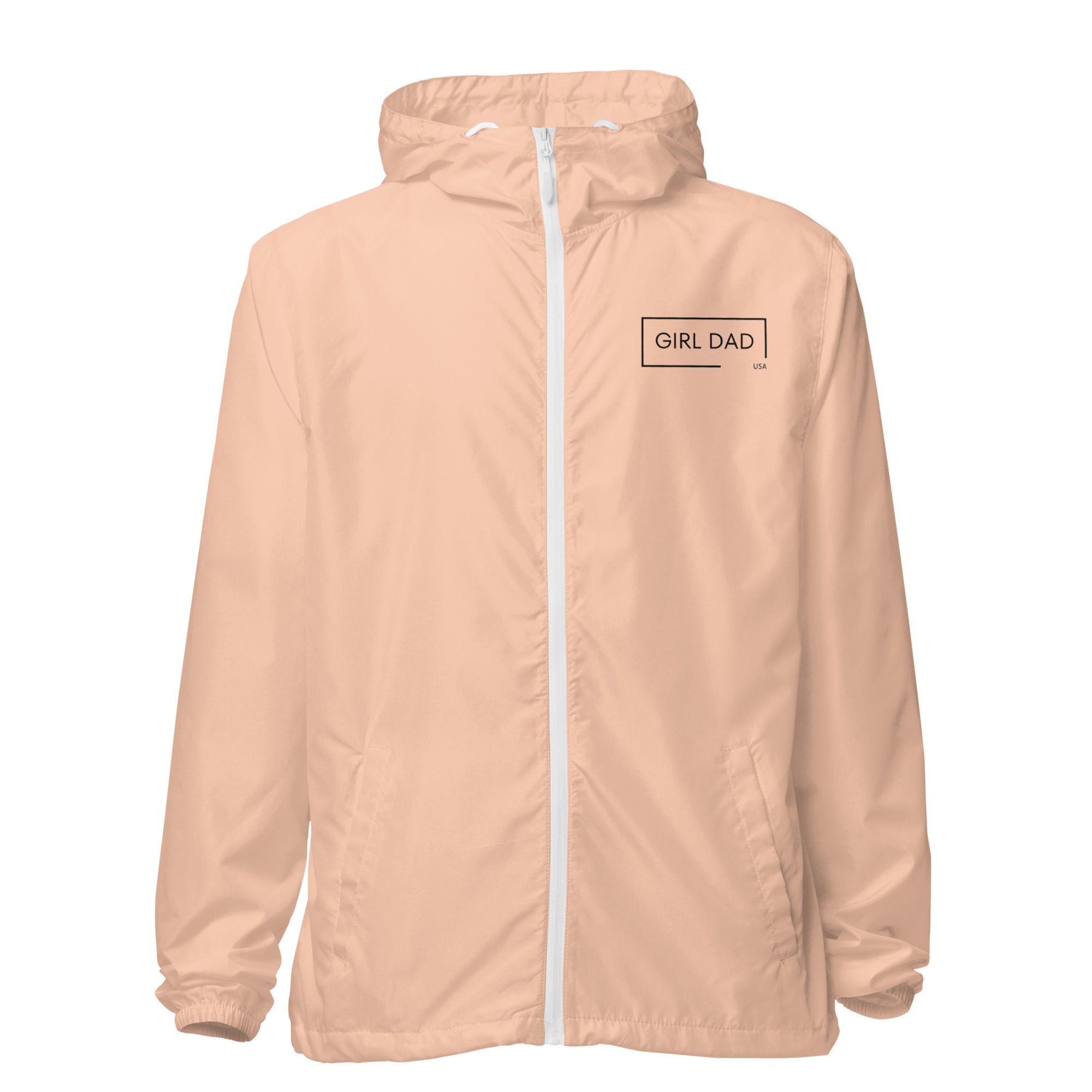 Girl Dad USA - Lightweight Zip Up Windbreaker - Girl Dad USA
