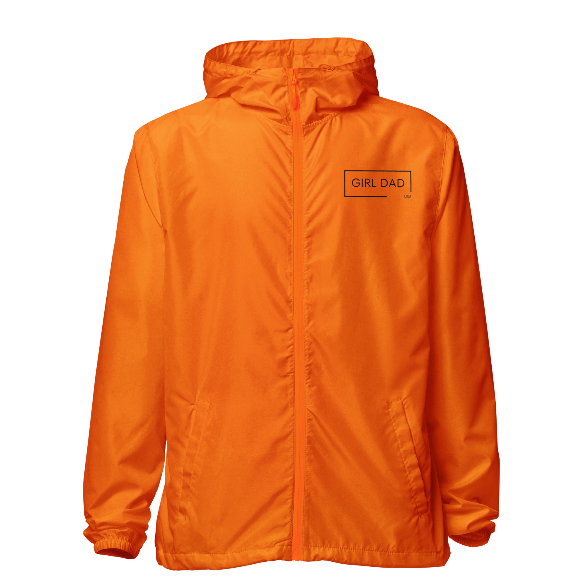 Girl Dad USA - Lightweight Zip Up Windbreaker - Girl Dad USA