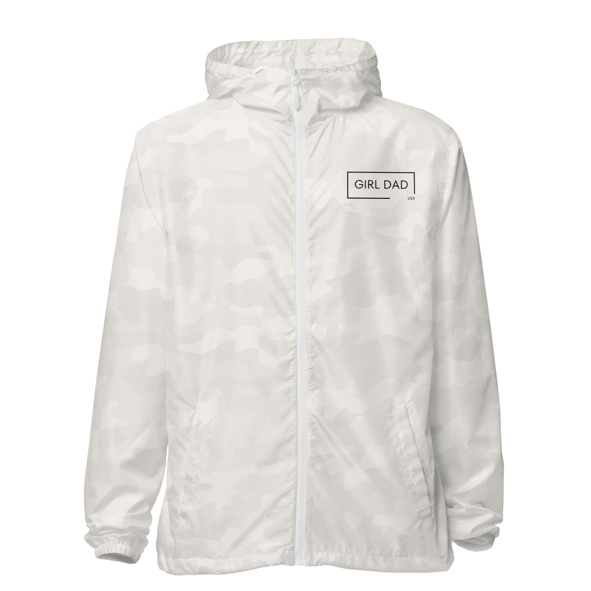 Girl Dad USA - Lightweight Zip Up Windbreaker - Girl Dad USA