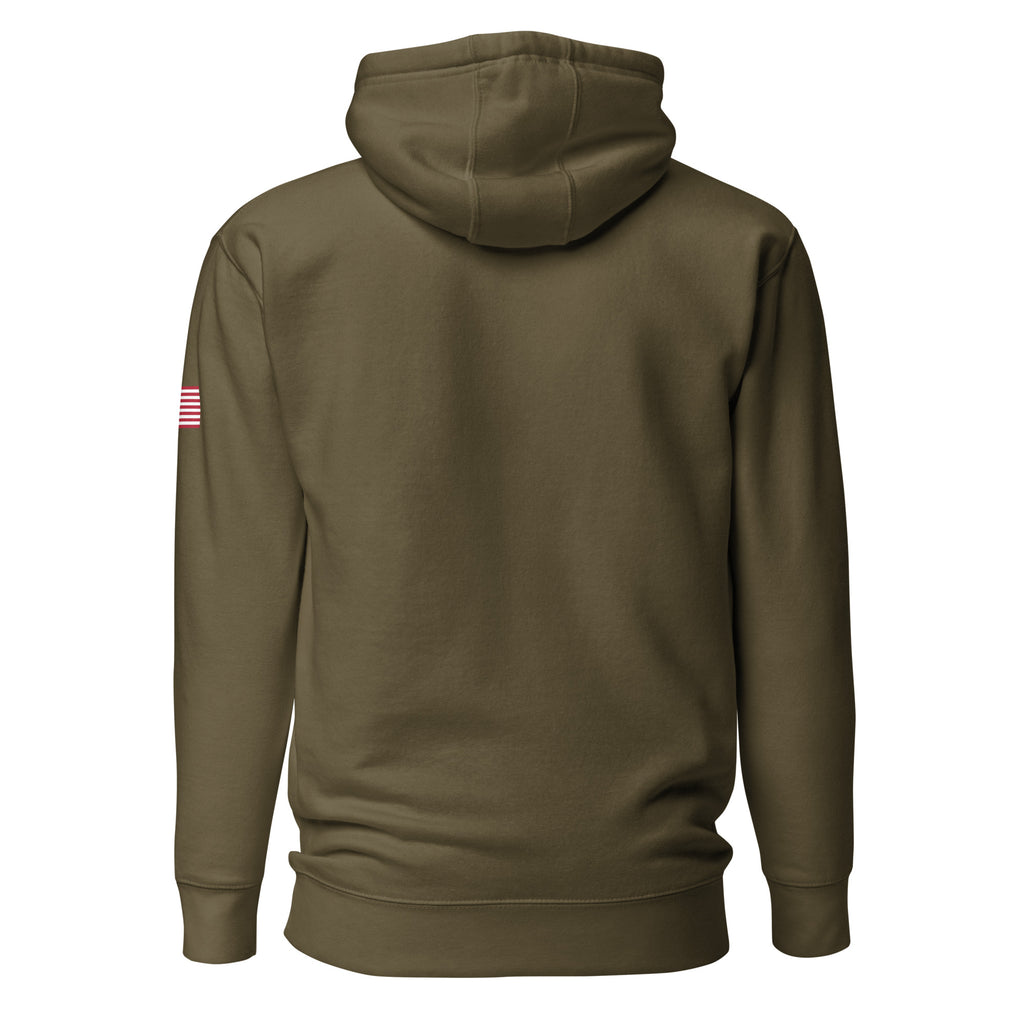 Girl Dad USA - Men's Hoodie w/ Side USA Flag - Girl Dad USA
