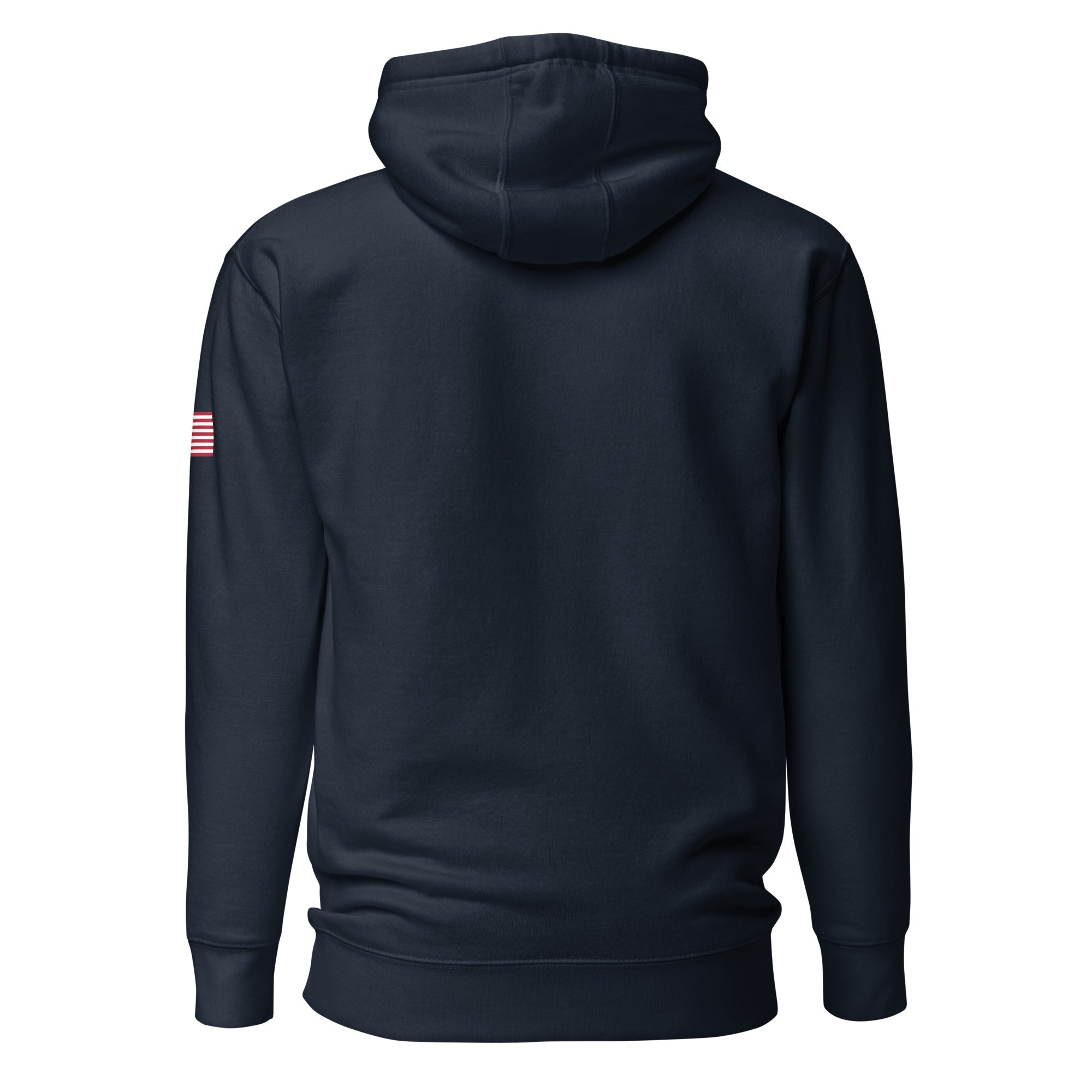 Girl Dad USA - Men's Hoodie w/ Side USA Flag - Girl Dad USA
