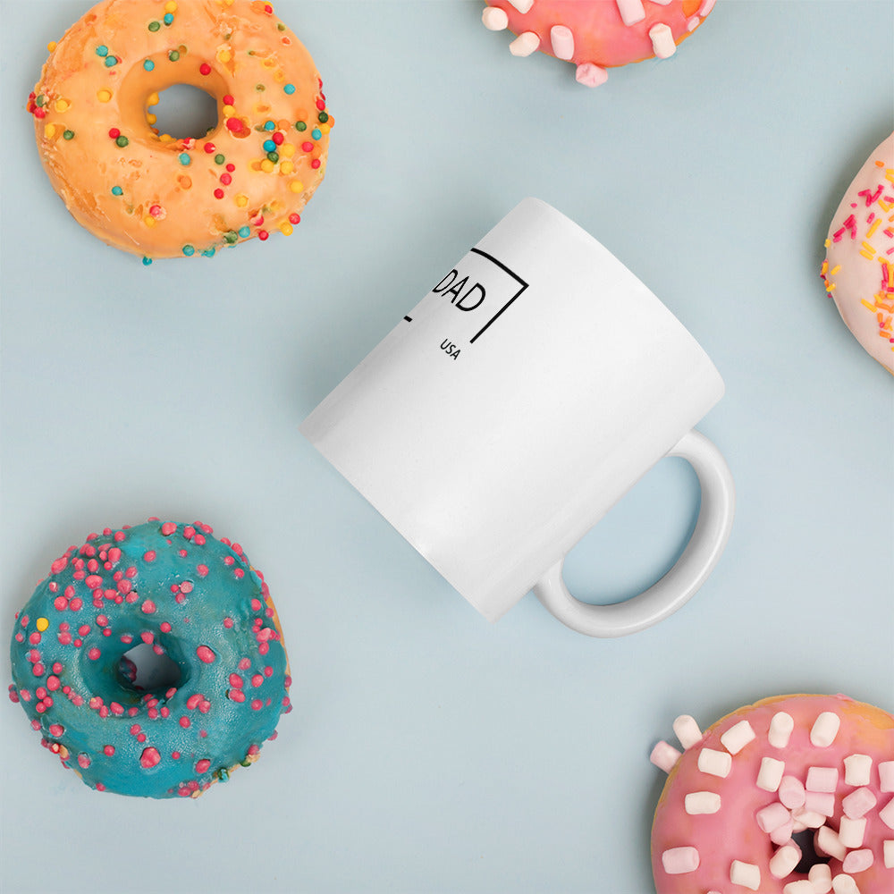 Girl Dad USA - White Glossy Mug - Girl Dad USA