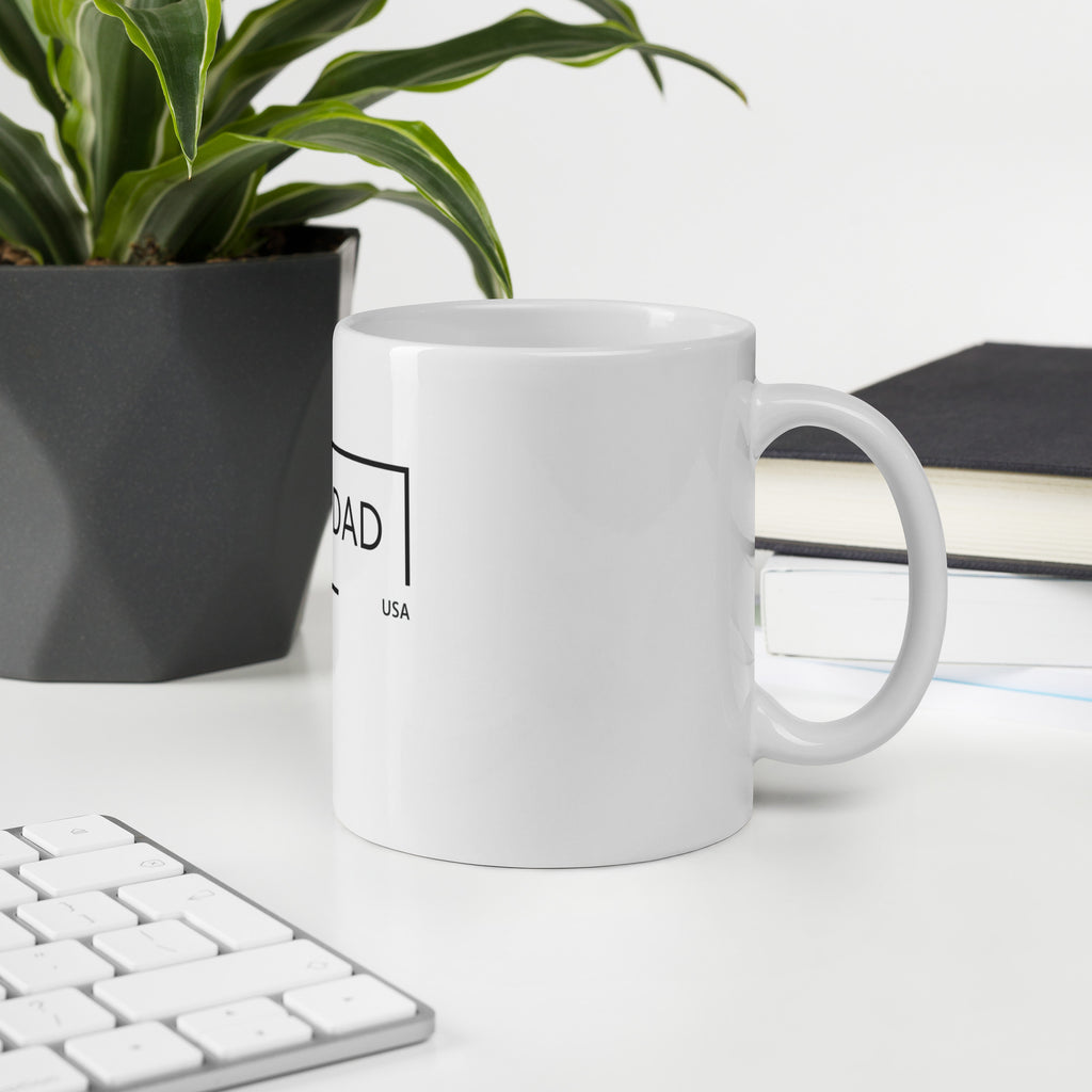 Girl Dad USA - White Glossy Mug - Girl Dad USA