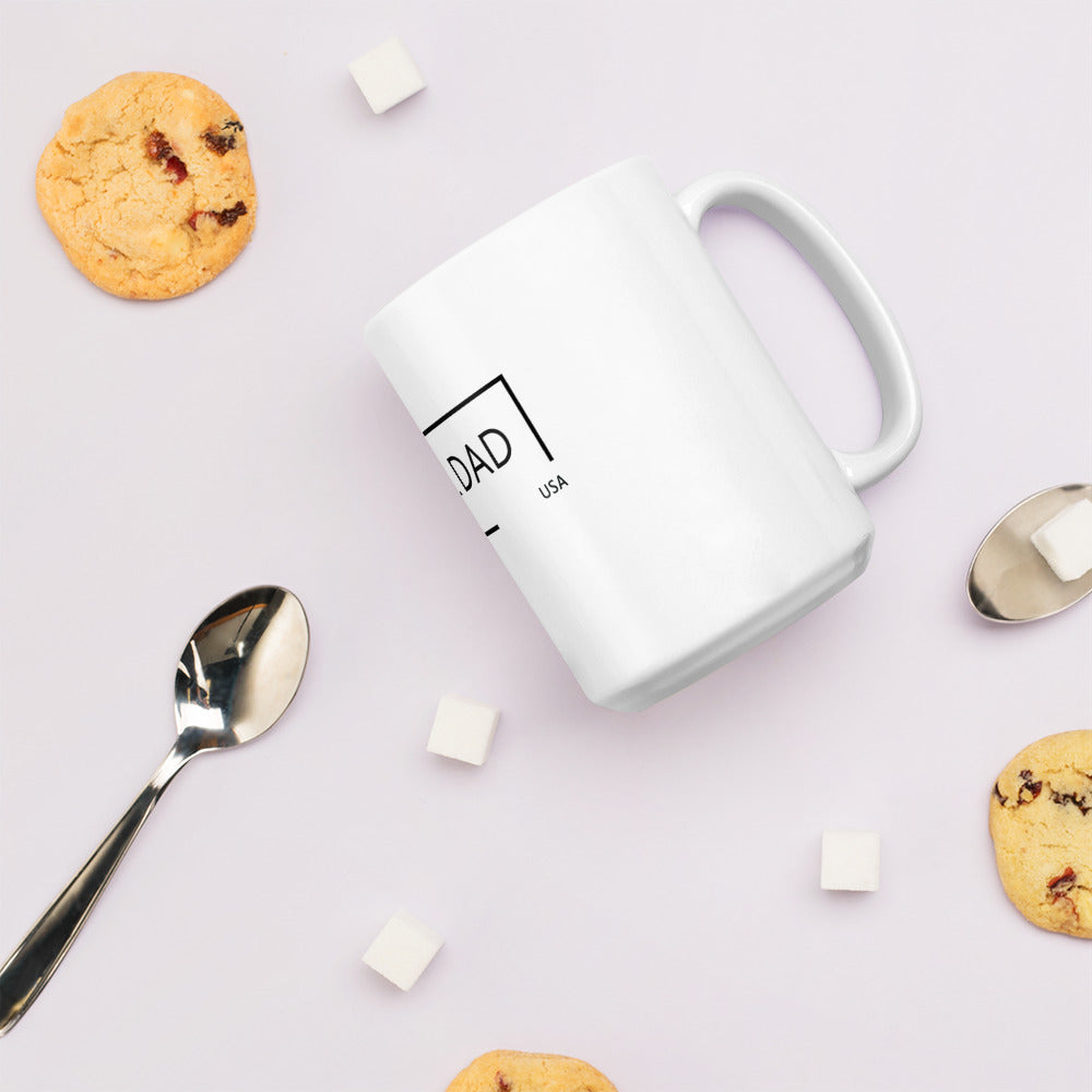 Girl Dad USA - White Glossy Mug - Girl Dad USA